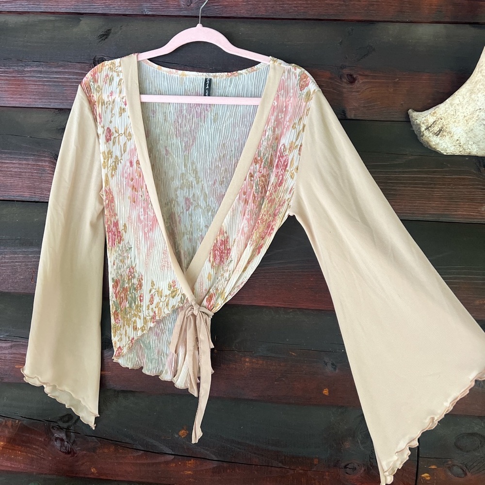 Y2k fairy top sheer wrap